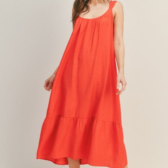 Zoe Back Tie Maxi Dress - Picture 3 of 8